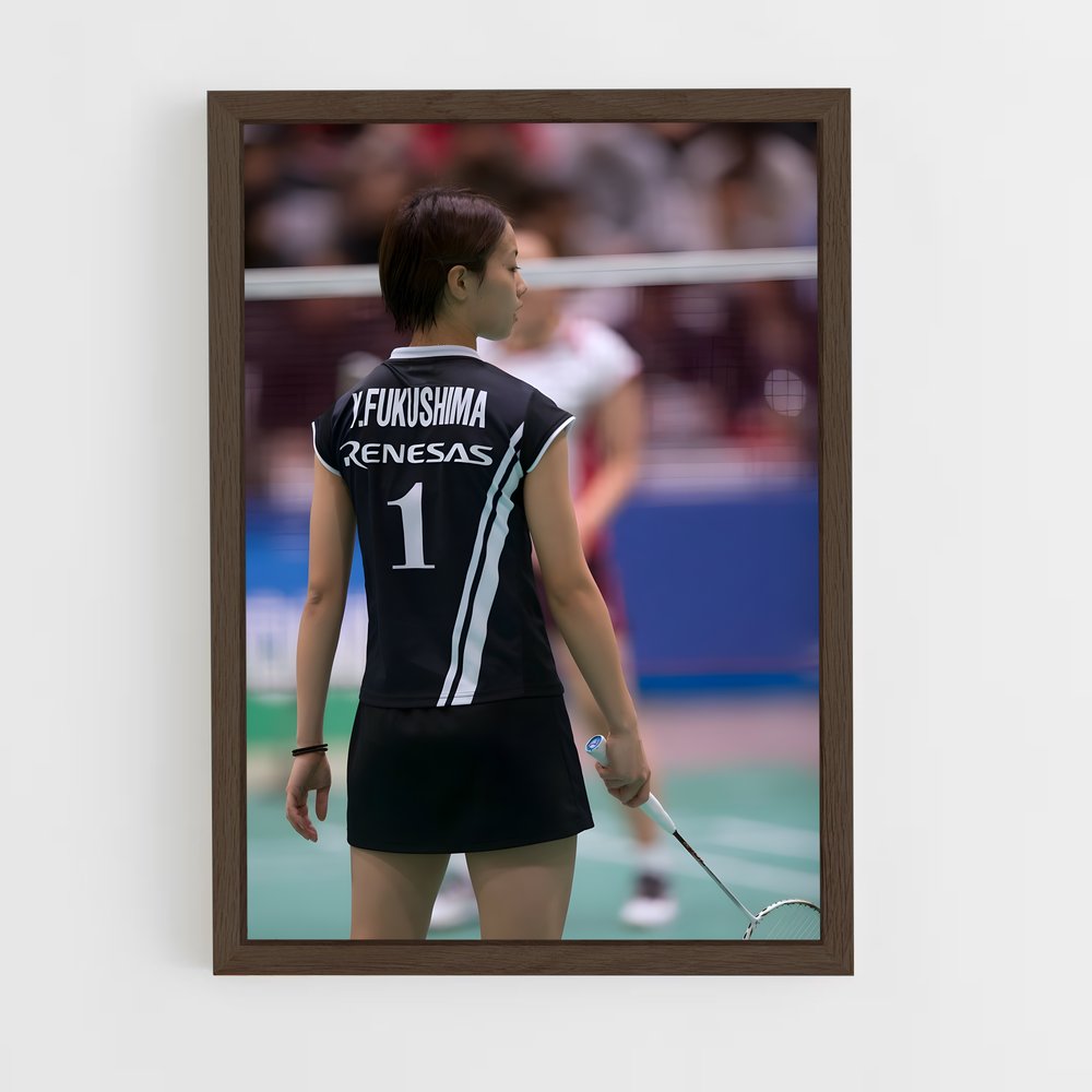 Poster Yuki de fukushima – affiche Badminton (vue 5)